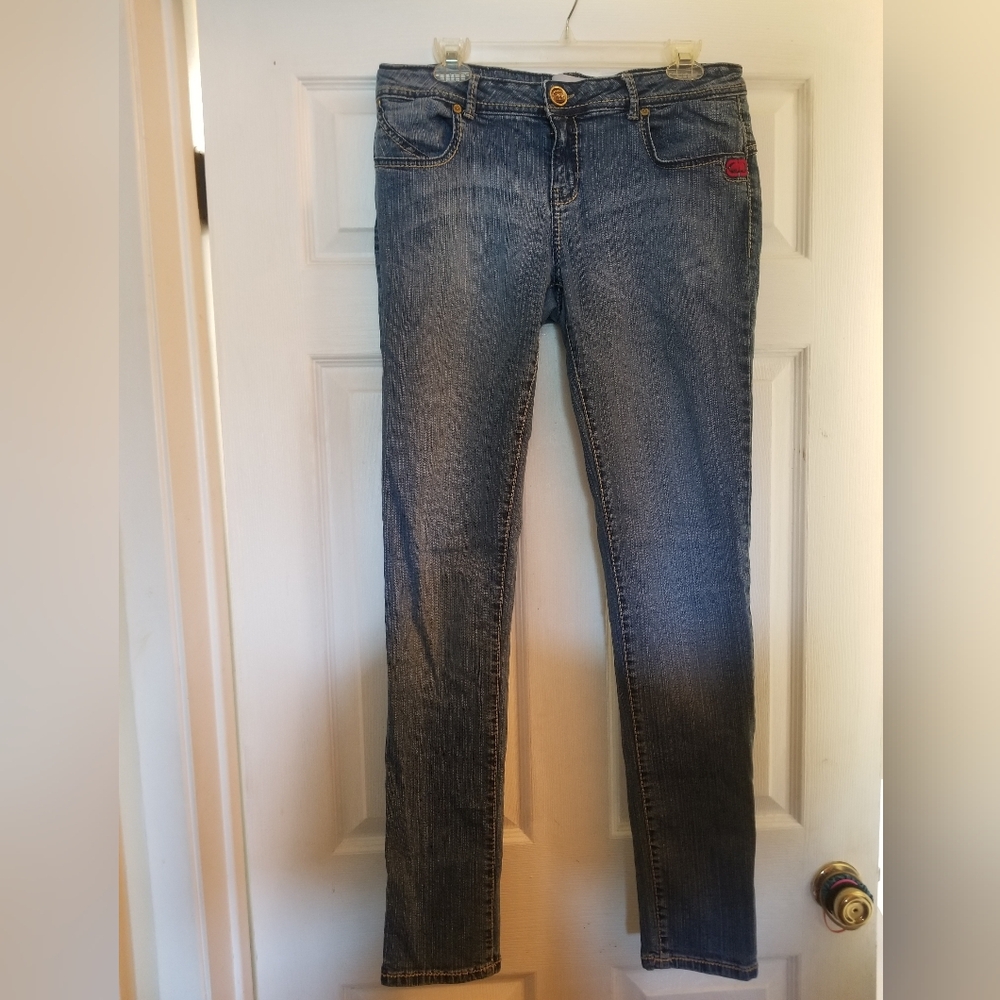 Ecko Red Denim Women's Skinny Jeans Size 9/10 Y2K